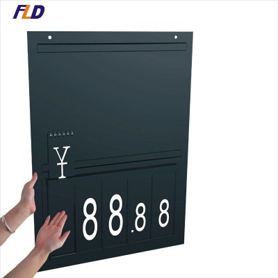 Plastic Price Board Pirce Flip Charts for Supermarket Sale