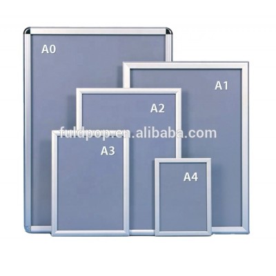 Supermarket Aluminum Advertising Snap Frame For A4,A3,A2,A1,A0 Size